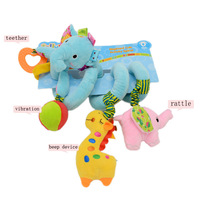 Nouveau BB appelé dent gomme lit enveloppé en peluche poupée bébé nouveau-né chariot enveloppé jouet