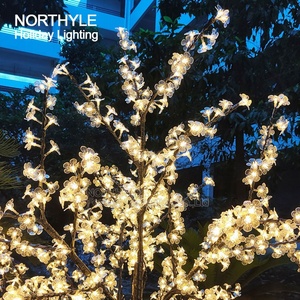 Fondo de cerezo en flor, iluminación de boda, luz de decoración, ambiente, blanco cálido, H:200cm - Product Image 3