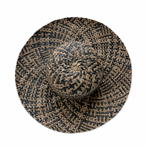 Sombrero de Pescador Lontar de Ala Ancha, Pintado a Mano, Protección Solar, para Playa, Viajes, Verano, Aire Libre, Unisex, Adulto, Casual, Étnico, Bali - Product Image 5