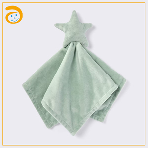 Manta de Seguridad Suave de Felpa para Bebés con Juguete de Luna/Estrella, Manta Reconfortante para Recién Nacidos - Product Image 4