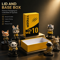 Emballage de boîte mystère rigide avec couvercle et base pour figurines d'anime de collection, personnalisé et de qualité supérieure
