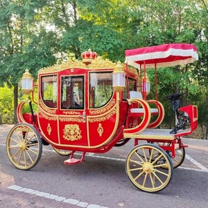 Chariot à cheval climatisé Queen Ride / Buggy de la famille royale, calèche électrique antique de style européen - Product Image 2