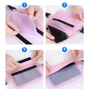 <b>Waterproof</b> Swimming <b>Bag</b> <b>for</b> Skiing, Drifting, Diving, Shoulder <b>Bag</b>, Waist <b>Bag</b>, Underwater <b>Phone</b> <b>Bag</b>, Beach Swimming Protection - Product Image 4