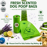 Sacs à déjections canines écologiques, anti-perforation, anti-fuite, certifiés GRS, avec impression de logo personnalisée en gros, parfum disponibles