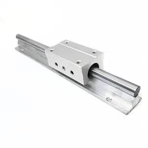 Rel Linear Rel Bulat 20Mm, Rel Penopang Linear Aluminium Aloi, Didukung Sepenuhnya, Rel Panduan SBR 20 SBR20, Panjang 2000Mm