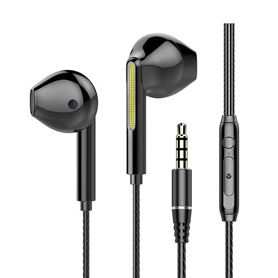 JEB038 New Wholesale Black In-Ear Wired Music Earphones & Headset Custom Logo Design Perfect Stereo Sound