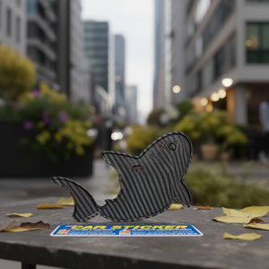 Maxeed <b>Car</b> Sticker Shark Shape Carbon Fiber Design For Auto Decoration - Product Image 3