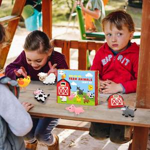 Kit di Cucito Educativo Montessori Tutto-in-Uno per Bambini in Età Prescolare, <span class=keywords><strong>Attività</strong></span> Artigianale con Animali della Fattoria per lo Sviluppo della Motricità Fine - Product Image 6