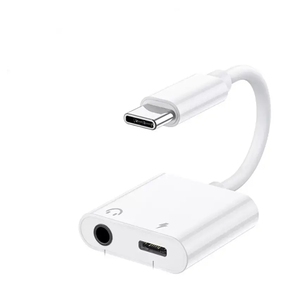 2 trong 1 <span class=keywords><strong>USB</strong></span> C để AUX âm thanh Dongle dây cáp loại C đến 3.5mm jack cắm tai nghe và loại C sạc cho Samsung Huawei <span class=keywords><strong>iPad</strong></span> macbook - Product Image 2