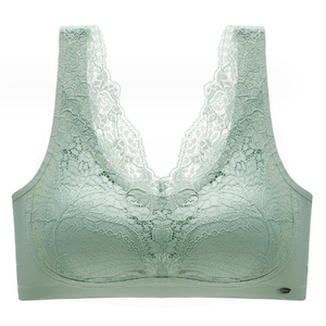 Soutien-gorge en dentelle confortable pour femme, adhésif, sans couture, respirant, sans armatures, pour grandes poitrines, utilisation sportive, avec rallonges de soutien-gorge - Product Image 6