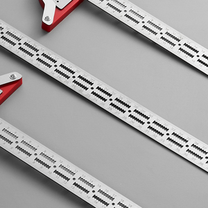 Imbot Règle en acier inoxydable 3 en 1 Règle de bord Règle d'équerre Outils de mesure pour la menuiserie - Product Image 6