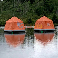 Offre Spéciale de location Camping en plein air eau flottante radeau tente gonflable Aqua tente pour hôtel de villégiature