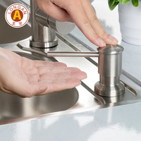 Distributeur de savon en acier inoxydable 304 en gros, pompe de comptoir pour détergent liquide, idéal pour évier de cuisine et salle de bain