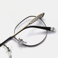 Montures de lunettes optiques en alliage métallique ultra-fines, vente en gros, montures de lunettes en métal tendance