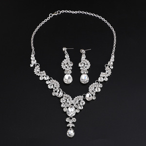 Conjunto de Collar y Pendientes de Cristal para Novia, Joyería a Juego con Vestido de Novia, Accesorios para Vestidos de Gala - Product Image 6