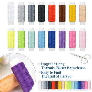 Kit de couture miniature DIY pour travaux manuels avec accessoires de couture circulaires en plastique pour projets de bricolage, emballé dans un sac - Product Image 4