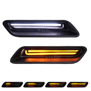 Para Dodge Ram 1500 Classic, Luces Intermitentes LED Ámbar Dinámicas Blancas DRL, Nuevas Luces Indicadoras de Señalización LED para el Marco de Ventilación del Capó - Product Image 2