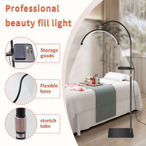 <span class=keywords><strong>Lampe</strong></span> demi-lune HD-P5 <span class=keywords><strong>de</strong></span> 21 pouces pour le nail art, la broderie des sourcils et les extensions <span class=keywords><strong>de</strong></span> cils, avec support au sol et plateau <span class=keywords><strong>de</strong></span> rangement intégré - Product Image 6