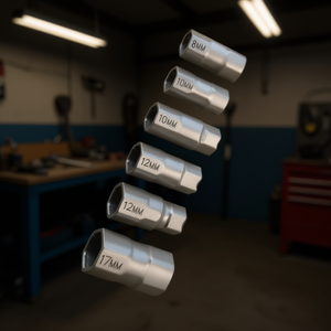 307 Ar6 Connector Set 6mm <b>8mm</b> 10mm 12mm 14mm 17mm Hex <b>Socket</b> Bits For Automotive Repair Tools - Product Image 3