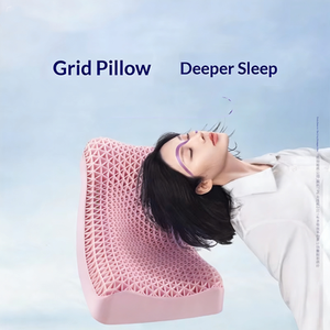 Cuscino Cervicale Ergonomico in TPE, Supporto Alto/Basso, Traspirante, Ortopedico, Lavabile, Rinfrescante, Forma Ondulata Personalizzabile - Product Image 1