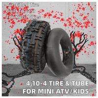 Nouveau pneu et chambre à air en caoutchouc butyle AWEIKU 4.10-4 pour mini ATV Quad, scooter électrique 47cc/49cc, vélo pour enfant