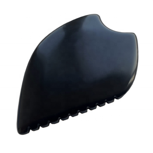 Otantik Bian taş Gua Sha yüz masaj aleti benzersiz 9-Edge guacupuncture Bian taş tarak SPA akupunktur tedavisi için özel Logo - Product Image 4