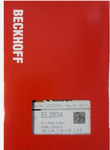 Módulo de E/S Industrial BECKHOFF EL2634 EtherCAT con Salida de Relé de 4 Canales, 250V AC, 30V, 4A - Product Image 2