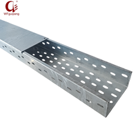 Plateaux de câblage perforés galvanisés à chaud, plateaux de gestion des câbles métalliques pour projets de câblage électrique 500*200*3.0mm