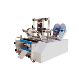 Máquina Etiquetadora Semiautomática para Botellas Redondas de 10 ml, para Botellas de Cerveza de Vidrio, Etiquetado Simple y Doble, Máquina de Impresión para Botellas PET - Product Image 1