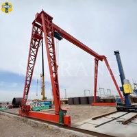 Pont roulant monopoutre MH robuste avec palan électrique, monté sur rail, pour la manutention et le levage de matériaux en entrepôt et usine