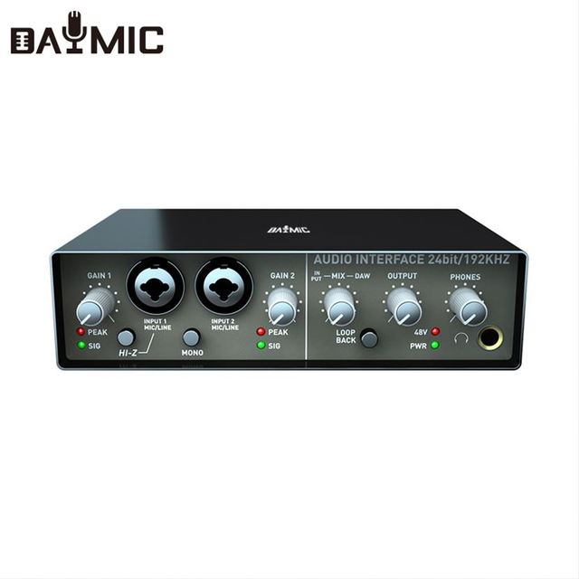 Aoshen Professional 48V Phantom Power USB Interface Audio Studio