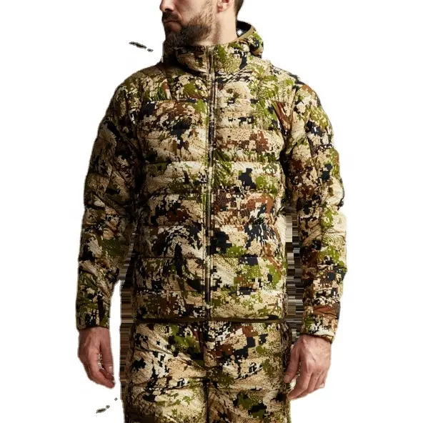 Custom hunting gear products apparel men winter down jacket top camo hunting clothes Kelvin Lite Down Jacket hunting