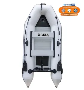 Bote inflable de alta calidad DAMA, bote de remos de agua de Pvc, material de casco para exteriores, bote inflable para 4 personas