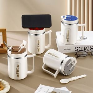 Cross-border 304 Stainless Steel Mug <b>Large</b>-Capacity Office Tea & Coffee Cup Creative Design Milk Cup Birthday <b>Gift</b> with Logo - Product Image 2