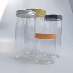 Envase Ecológico de PET Transparente de 250g/500g para Crema Cosmética, con Tapa de Rosca de Aluminio Plateado/Dorado - Product Image 6