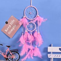 Moon Star Dream Catcher Boho Dreamcatcher Tenture murale Décoration intérieure pour enfants Bébé Chambre Décoration