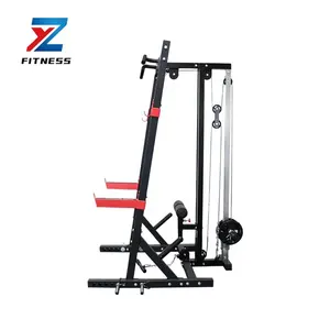 ZYFIT Multi Function Gym Rack Power Rack Lat Pull Down System And Low Row Attachment