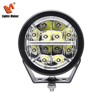 Luz LED Redonda de 5 Pulgadas para Conducción, 60W, Haz Combinado con Doble Color Blanco Ámbar DRL para Camiones Todoterreno y SUV LML-5001-60