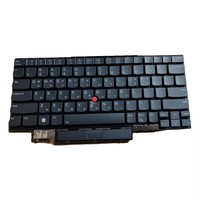 Clavier d'ordinateur portable pour Lenovo ThinkPad X1 Carbon 9e, 10e, 11e génération, coréen KOR rétroéclairé avec TrackPoint gris PK131U91B05 CHICONY