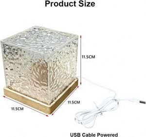 16 Colors <b>Remote</b> <b>Control</b> Stress Relief <b>Lamp</b> USB Rechargeable Wave Cube <b>Lamp</b> Dimmable Ocean Wave Sensory Table Light for Kids - Product Image 5