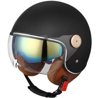 2025 nouveau gros élégant couleurs de sécurité nuit visière demi-visage moto accessoires Vintage casque moto casques