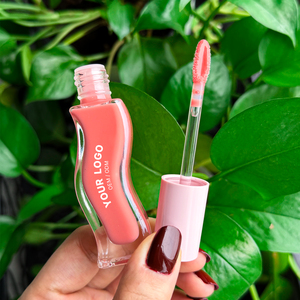Gloss à lèvres en verre incurvé avec bouchon rose, emballage personnalisé, tube <span class=keywords><strong>de</strong></span> gloss à lèvres <span class=keywords><strong>de</strong></span> forme spéciale, marque privée - Product Image 4