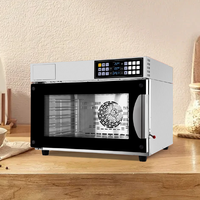 Four à vapeur électrique commercial multifonctionnel 60L/120L Four à vapeur pour poulet Four à pizza pour pain et gâteau Four à vapeur tout-en-un