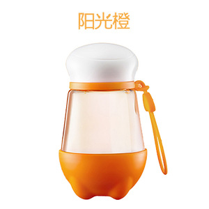 Portable Creative Glass Cup With Carrying Strap Large Capacity Water Bottle For Travel Gift Cup With Straw - Product Image 4