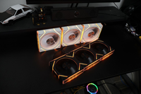 Ventilateur de refroidissement pour PC gaming, design miroir latéral RGB, bloc plastique PWM ARGB 120 mm, ventilateur de boîtier PC gaming