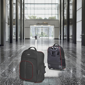 Phong cách hiện đại con lăn ba lô với dây kéo đóng cửa nhà máy trực tiếp Xe đẩy máy tính xách tay Ba lô lót làm bằng polyester - Product Image 3