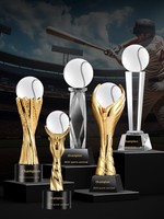 Trofeo de Cristal Personalizado para Campeonato de Béisbol - Premio y Conmemoración de China para la Gloria de los Ganadores Destacados