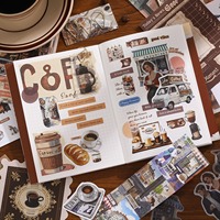 Set de Diario Slow Enjoy Life - Diario de Regalo con Cubierta de Cuero Estampado Estilo Retro Americano y Papel de 100gsm