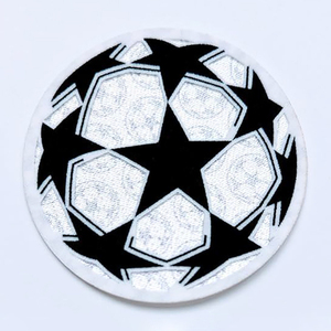 Personnalisé Ucl Ligue des Champions Tatami Patch Badges Transfert de Chaleur Sports Football Équipe Club Jersey LOGO Ballon De Football 3d Flock Patch - Product Image 3