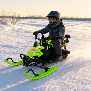 Motoneige électrique tout-terrain avec dossier confortable, véhicule à chenilles pour la conduite sur les pentes enneigées en hiver - Product Image 5